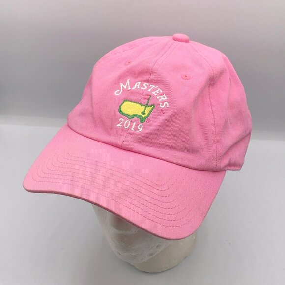 Masters American Needle Strap Back Pink 2019 Augusta National Golf Hat Cap - Picture 1 of 13